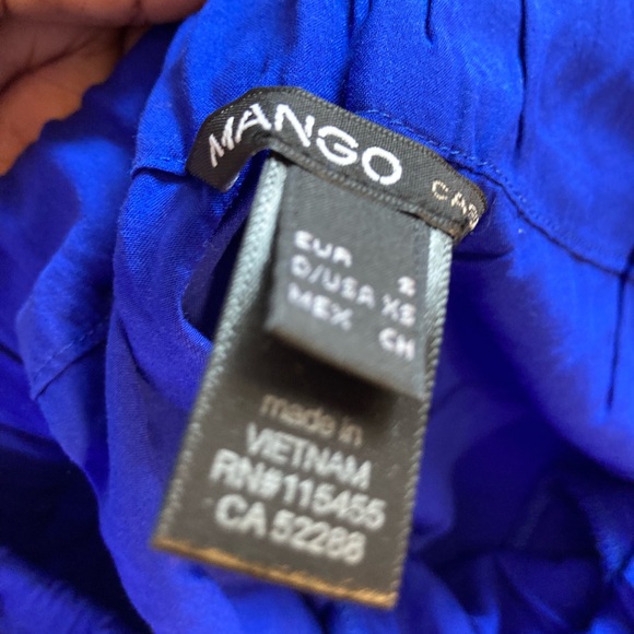 Mango Blue Trouser Sz XS - Picture 3 of 5